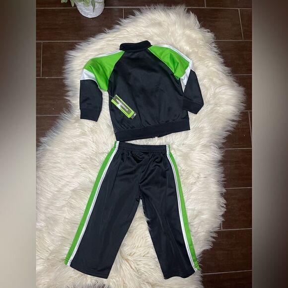 New Balance black/lime green tracksuit sz 24M - Picture 3 of 3